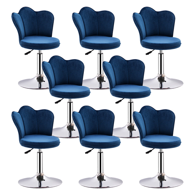 Dining Room Nordic Style Barstool Adjustable Bar Stool with Liftable Pedestal Blue 8 Piece Set Short Stool(22"H) Clearhalo 'Bar Furniture' 'Bar Stools' 'bar_stools' 'furn' 'furn_bar_stools' 'Furniture' 'Kitchen & Dining Furniture' 5356533