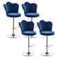 Dining Room Nordic Style Barstool Adjustable Bar Stool with Liftable Pedestal Blue 4 Piece Set Bar Stool(31"H) Clearhalo 'Bar Furniture' 'Bar Stools' 'bar_stools' 'furn' 'furn_bar_stools' 'Furniture' 'Kitchen & Dining Furniture' 5356538