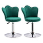 Dining Room Nordic Style Barstool Adjustable Bar Stool with Liftable Pedestal Blackish Green 2 Piece Set Short Stool(22"H) Clearhalo 'Bar Furniture' 'Bar Stools' 'bar_stools' 'furn' 'furn_bar_stools' 'Furniture' 'Kitchen & Dining Furniture' 5356544