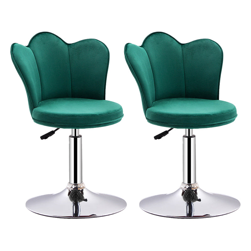 Dining Room Nordic Style Barstool Adjustable Bar Stool with Liftable Pedestal Blackish Green 2 Piece Set Short Stool(22"H) Clearhalo 'Bar Furniture' 'Bar Stools' 'bar_stools' 'furn' 'furn_bar_stools' 'Furniture' 'Kitchen & Dining Furniture' 5356544