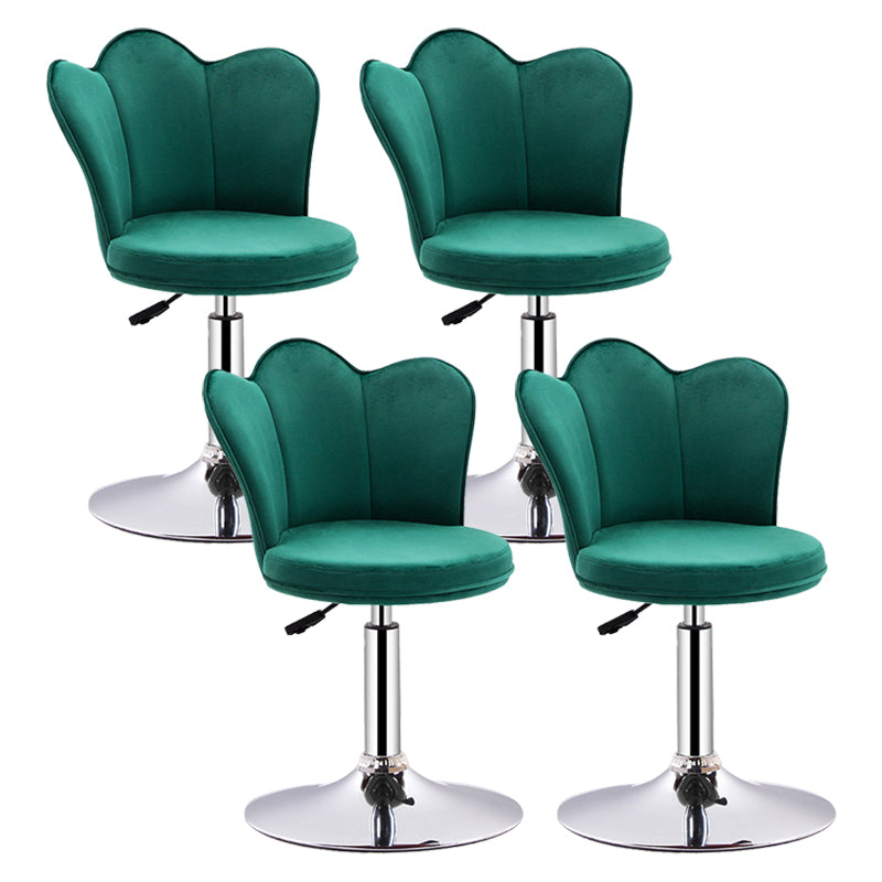 Dining Room Nordic Style Barstool Adjustable Bar Stool with Liftable Pedestal Blackish Green 4 Piece Set Short Stool(22"H) Clearhalo 'Bar Furniture' 'Bar Stools' 'bar_stools' 'furn' 'furn_bar_stools' 'Furniture' 'Kitchen & Dining Furniture' 5356546