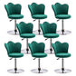 Dining Room Nordic Style Barstool Adjustable Bar Stool with Liftable Pedestal Blackish Green 8 Piece Set Short Stool(22"H) Clearhalo 'Bar Furniture' 'Bar Stools' 'bar_stools' 'furn' 'furn_bar_stools' 'Furniture' 'Kitchen & Dining Furniture' 5356549