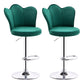 Dining Room Nordic Style Barstool Adjustable Bar Stool with Liftable Pedestal Blackish Green 2 Piece Set Bar Stool(31"H) Clearhalo 'Bar Furniture' 'Bar Stools' 'bar_stools' 'furn' 'furn_bar_stools' 'Furniture' 'Kitchen & Dining Furniture' 5356550
