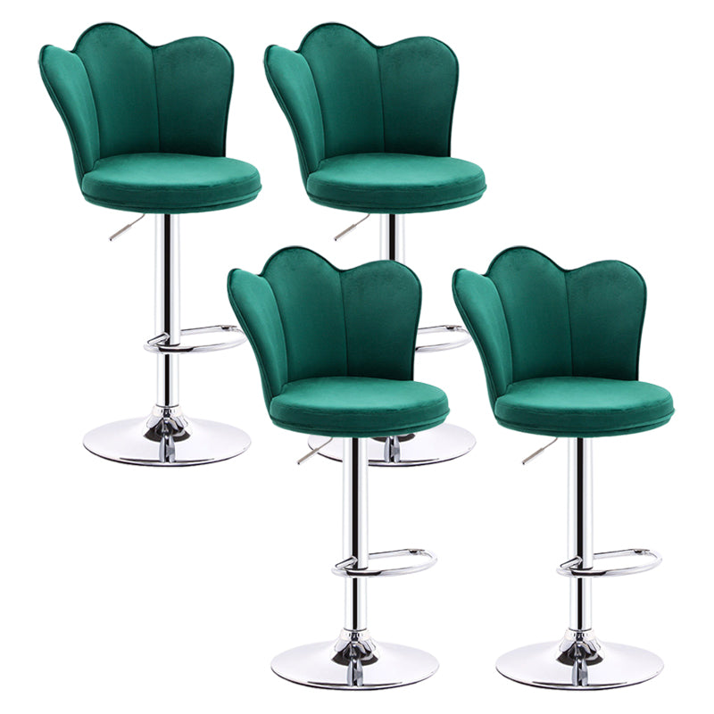 Dining Room Nordic Style Barstool Adjustable Bar Stool with Liftable Pedestal Blackish Green 4 Piece Set Bar Stool(31"H) Clearhalo 'Bar Furniture' 'Bar Stools' 'bar_stools' 'furn' 'furn_bar_stools' 'Furniture' 'Kitchen & Dining Furniture' 5356551