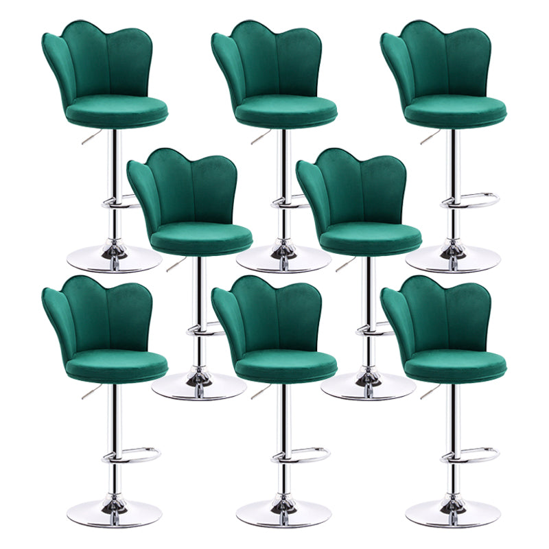 Dining Room Nordic Style Barstool Adjustable Bar Stool with Liftable Pedestal Blackish Green 8 Piece Set Bar Stool(31"H) Clearhalo 'Bar Furniture' 'Bar Stools' 'bar_stools' 'furn' 'furn_bar_stools' 'Furniture' 'Kitchen & Dining Furniture' 5356553