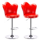 Dining Room Nordic Style Barstool Adjustable Bar Stool with Liftable Pedestal Red 2 Piece Set Bar Stool(31"H) Clearhalo 'Bar Furniture' 'Bar Stools' 'bar_stools' 'furn' 'furn_bar_stools' 'Furniture' 'Kitchen & Dining Furniture' 5356558