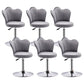Dining Room Nordic Style Barstool Adjustable Bar Stool with Liftable Pedestal Grey 6 Piece Set Short Stool(22"H) Clearhalo 'Bar Furniture' 'Bar Stools' 'bar_stools' 'furn' 'furn_bar_stools' 'Furniture' 'Kitchen & Dining Furniture' 5356564