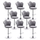 Dining Room Nordic Style Barstool Adjustable Bar Stool with Liftable Pedestal Grey 8 Piece Set Bar Stool(31"H) Clearhalo 'Bar Furniture' 'Bar Stools' 'bar_stools' 'furn' 'furn_bar_stools' 'Furniture' 'Kitchen & Dining Furniture' 5356569