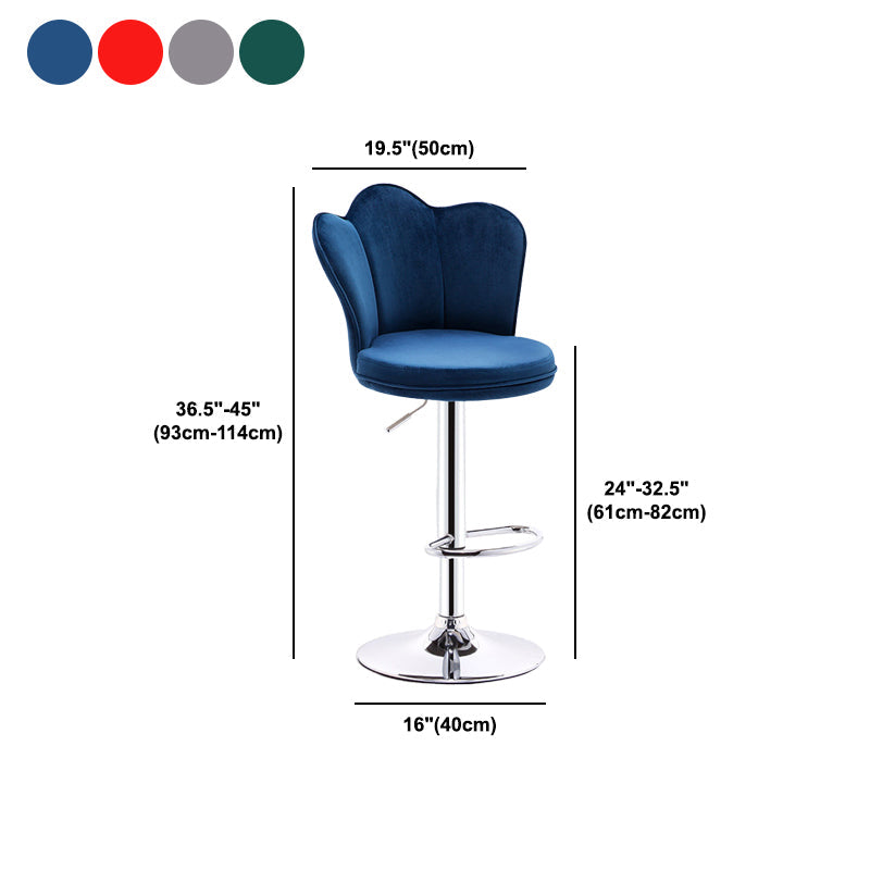Dining Room Nordic Style Barstool Adjustable Bar Stool with Liftable Pedestal Clearhalo 'Bar Furniture' 'Bar Stools' 'bar_stools' 'furn' 'furn_bar_stools' 'Furniture' 'Kitchen & Dining Furniture' 5356571