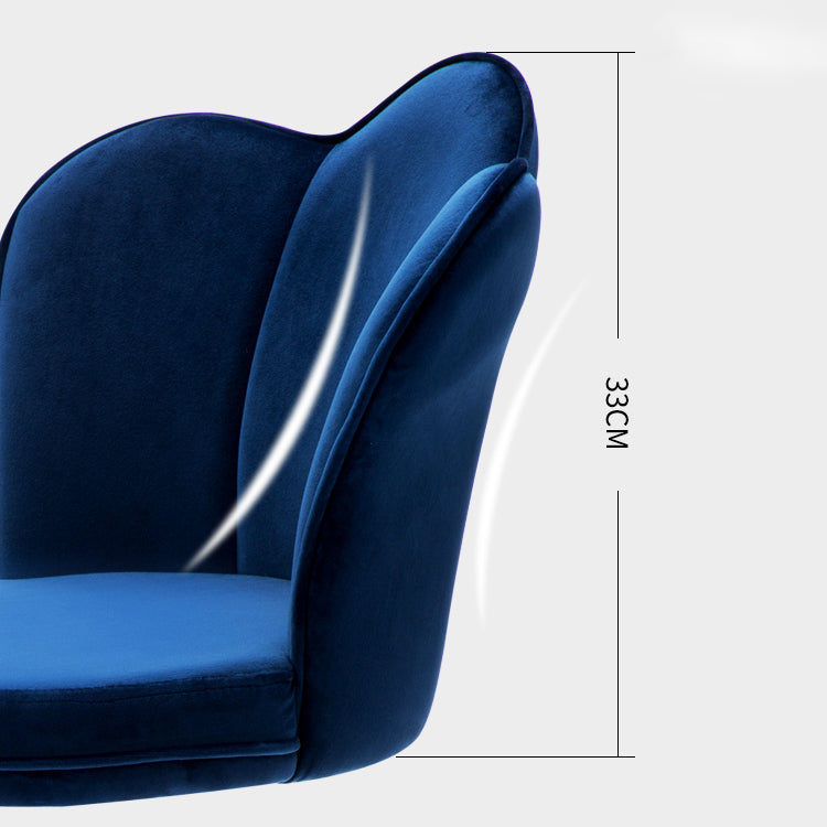 Silla de mostrador de hojas giratorias tapizadas modernas con base de metal con base de metal