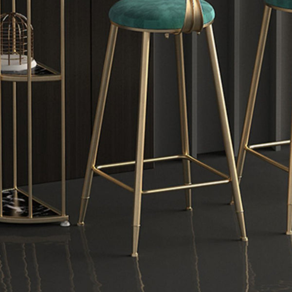 Sgabello di velluto rotondo di sgabello rotondo per soggiorno per soggiorno per soggiorno