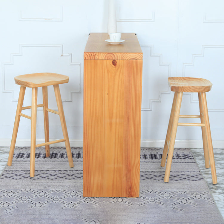 Modern Solid Wood Counter Stools Backless Contoured Seat Bar Stool for Shop Clearhalo 'Bar Furniture' 'Bar Stools' 'bar_stools' 'furn' 'furn_bar_stools' 'Furniture' 'Kitchen & Dining Furniture' 5356655