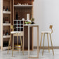 Glam Armless Backrest Counter Stool Steel Cafe Bar Stool with Cushion and Pedal Clearhalo 'Bar Furniture' 'Bar Stools' 'bar_stools' 'furn' 'furn_bar_stools' 'Furniture' 'Kitchen & Dining Furniture' 5356796