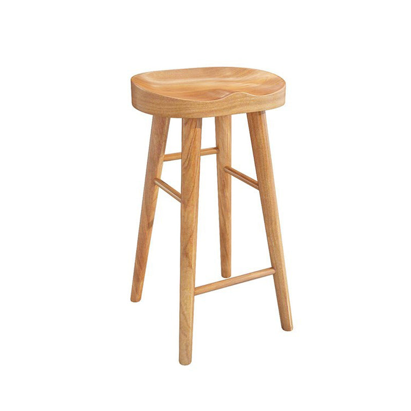 Pièces de 1/4/9 modernes Ensemble de table de barre rectangle Table de comptoir en bois de pin avec tabourets sans dos