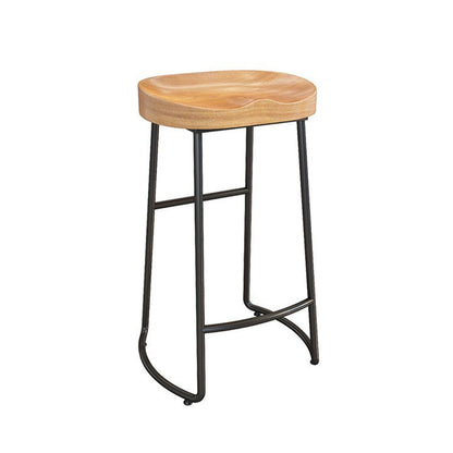 Pièces de 1/4/9 modernes Ensemble de table de barre rectangle Table de comptoir en bois de pin avec tabourets sans dos