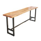 Pièces de 1/4/9 modernes Ensemble de table de barre rectangle Table de comptoir en bois de pin avec tabourets sans dos
