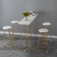 Traditionele luxe bartafelset 1/3/5-delige toonbankset met metalen voet