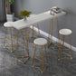 Traditionele luxe bartafelset 1/3/5-delige toonbankset met metalen voet