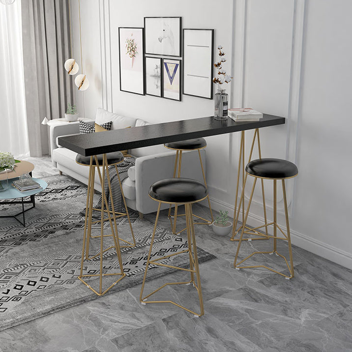 Traditionele luxe bartafelset 1/3/5-delige toonbankset met metalen voet