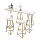 Traditionele luxe bartafelset 1/3/5-delige toonbankset met metalen voet