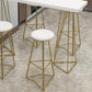 Traditionele luxe bartafelset 1/3/5-delige toonbankset met metalen voet