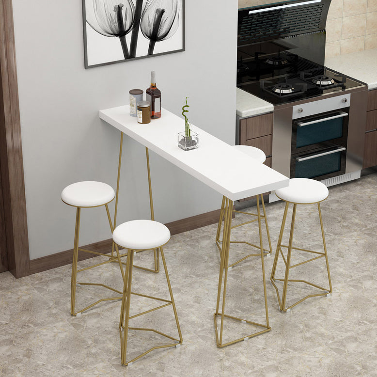 Traditionele luxe bartafelset 1/3/5-delige toonbankset met metalen voet