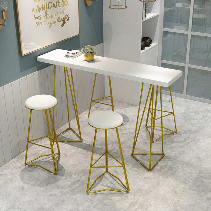 Traditionele luxe bartafelset 1/3/5-delige toonbankset met metalen voet