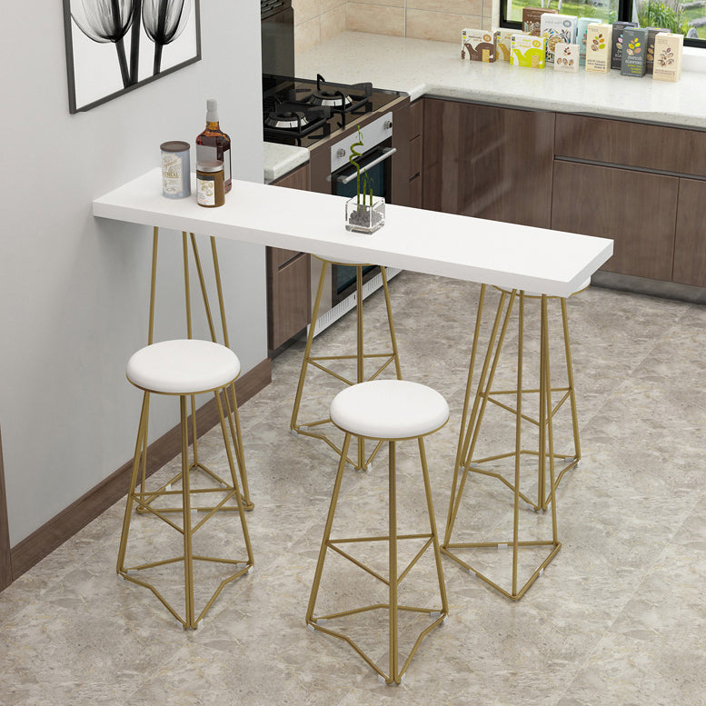 Traditionele luxe bartafelset 1/3/5-delige toonbankset met metalen voet