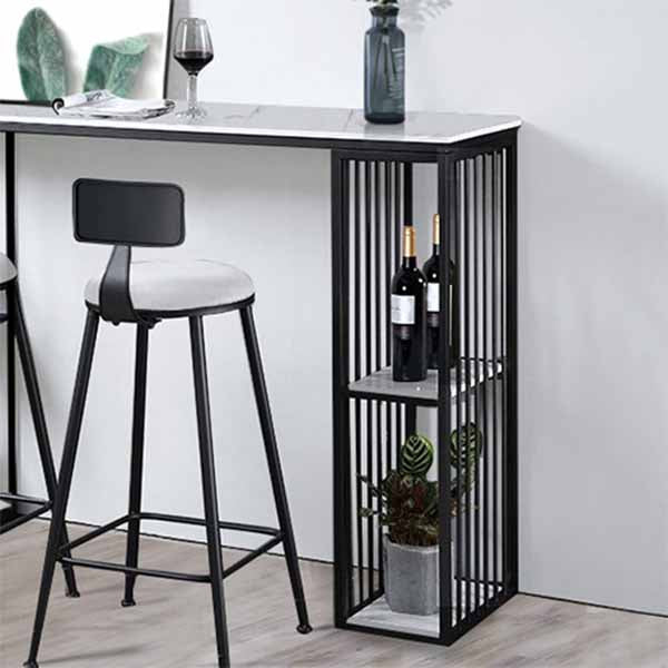 Living Room Glam Counter Height Set 1/2/3 Pieces Marble White Top Bistro Set Clearhalo 'Bar Furniture' 'furn' 'furn_home_bar_bar_sets' 'Furniture' 'Home Bars & Bar Sets' 'home_bar_bar_sets' 'Kitchen & Dining Furniture' 5357067
