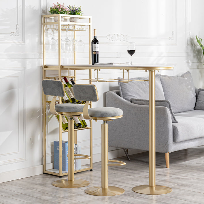 Sgabello da barretto regolabile da 1/3 pezzo e set di tavolo set di barra di finitura in pietra sinterizzata