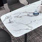 Modern Style Sintered Stone Rectangle Table Set 1/2/5/7 Pieces Dining Set Clearhalo 'Dining Room Sets' 'Dining Tables & Seating' 'dining_room_set' 'furn' 'furn_dining_room_set' 'Furniture' 'Kitchen & Dining Furniture' 5357135