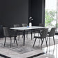 Modern Style Sintered Stone Rectangle Table Set 1/2/5/7 Pieces Dining Set Clearhalo 'Dining Room Sets' 'Dining Tables & Seating' 'dining_room_set' 'furn' 'furn_dining_room_set' 'Furniture' 'Kitchen & Dining Furniture' 5357139