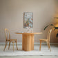 Minimalistische ronde eettafelset 1/2/3/4/5/7-delige grenen dinetteset