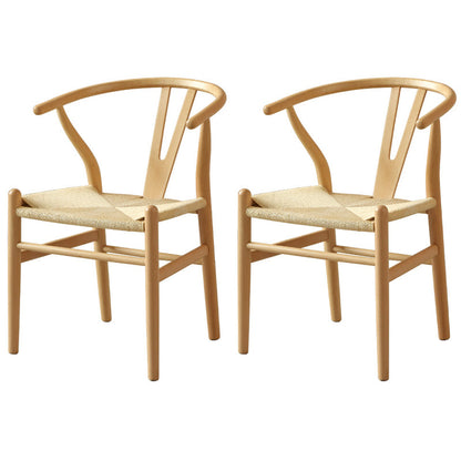 Minimalistische ronde eettafelset 1/2/3/4/5/7-delige grenen dinetteset