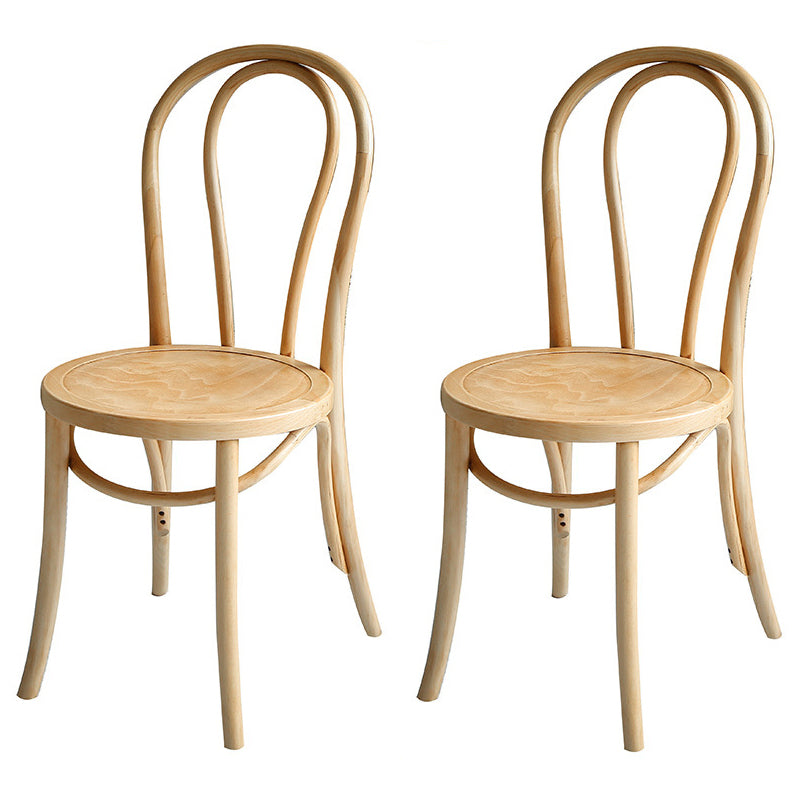 Minimalistische ronde eettafelset 1/2/3/4/5/7-delige grenen dinetteset