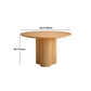 Minimalistische ronde eettafelset 1/2/3/4/5/7-delige grenen dinetteset