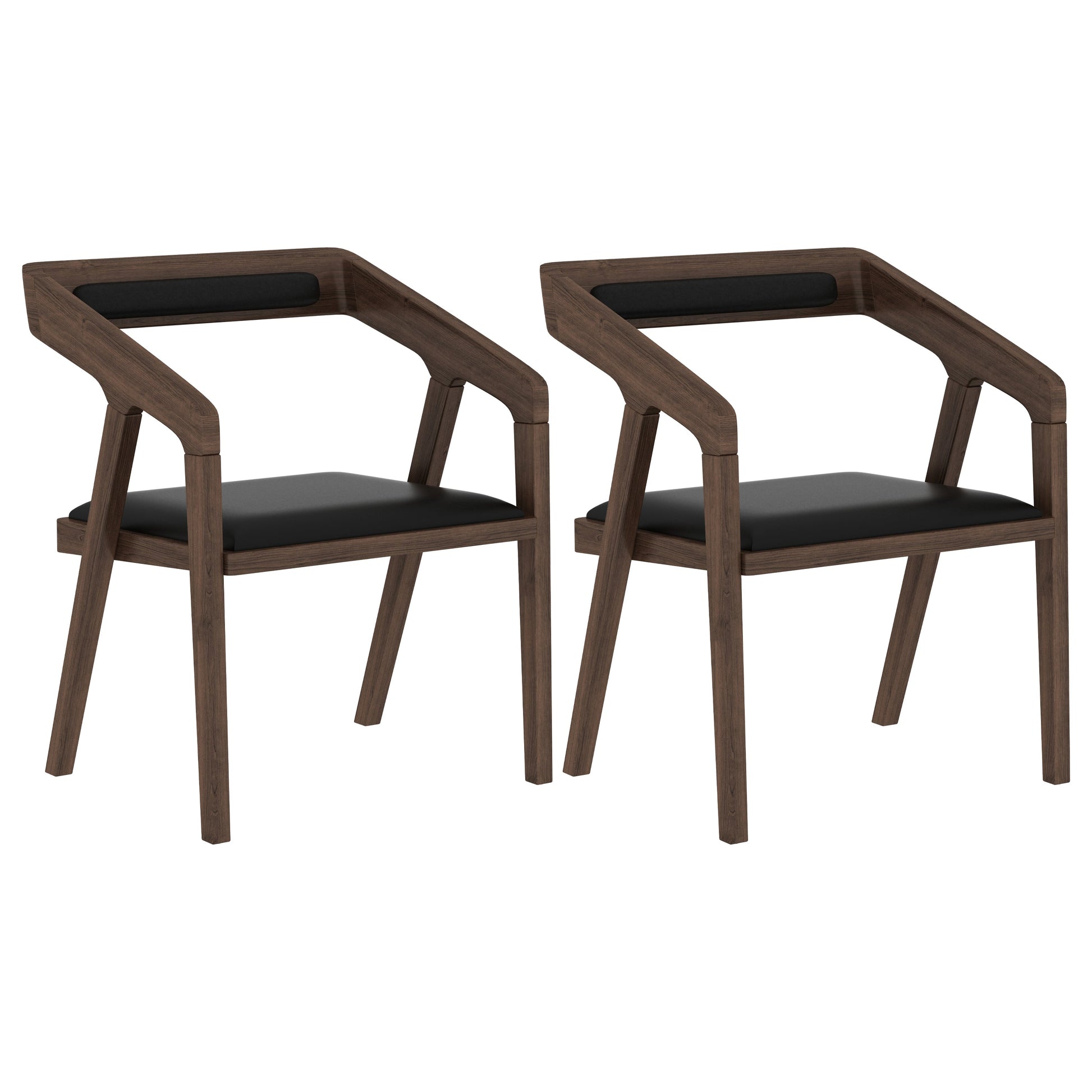 Traditional Wood Dinette Set 1/2/5/7 Pieces Rectangle Table Set for Dining Room 2 Wood Chairs Clearhalo 'Dining Room Sets' 'Dining Tables & Seating' 'dining_room_set' 'furn' 'furn_dining_room_set' 'Furniture' 'Kitchen & Dining Furniture' 5357176