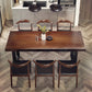 Industrial 1/5/7 Pieces Dining Set Rectangle Pine Wood Dining Table for Dining Room 7 Pieces: Table, 6 Brown Chairs Clearhalo 'Dining Room Sets' 'Dining Tables & Seating' 'dining_room_set' 'furn' 'furn_dining_room_set' 'Furniture' 'Kitchen & Dining Furniture' 5357198