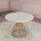 Juego de comedor nórdico de 1/5 piezas, mesa de comedor redonda de piedra para comedor