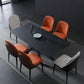 Modern Sintered Stone Rectangle Table Set 1/2/5/7 Pieces Dining Set