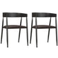 Industrial Solid Wood Dining Table Set 1/2/5 Pieces Rectangle Dining Set