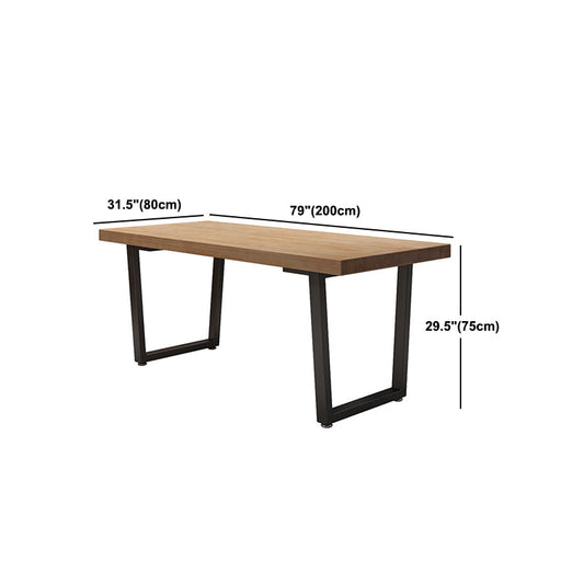 Set di tavoli da pranzo in legno solido industriale 1/2/5 pezzi set da pranzo rettangolo