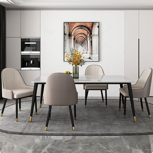 Ensemble de table à manger moderne rectangle 1/4/5