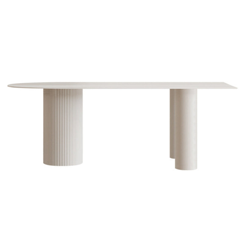 Minimalistische witte eettafelset 1/4/5/7-delig Thuistafel en stoelen