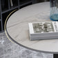 Metal Traditional Luxury Round Dining Table for Home Sintered Stone Table with Pedestal Clearhalo 'Dining Tables & Seating' 'Dining Tables' 'dining_table' 'furn' 'furn_dining_table' 'Furniture' 'Kitchen & Dining Furniture' 5357397