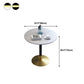 Metal Traditional Luxury Round Dining Table for Home Sintered Stone Table with Pedestal Clearhalo 'Dining Tables & Seating' 'Dining Tables' 'dining_table' 'furn' 'furn_dining_table' 'Furniture' 'Kitchen & Dining Furniture' 5357401