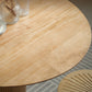 Table à manger ronde de style contemporain table de restauration en bois massif pour cuisine à la maison