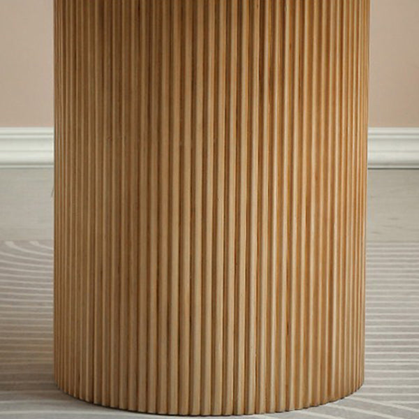 Table à manger ronde de style contemporain table de restauration en bois massif pour cuisine à la maison