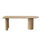 Mesa de comedor de madera sólida mesa de comedor de estilo contemporáneo para cocina casera