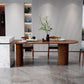 Mesa de comedor de madera sólida mesa de comedor de estilo contemporáneo para cocina casera